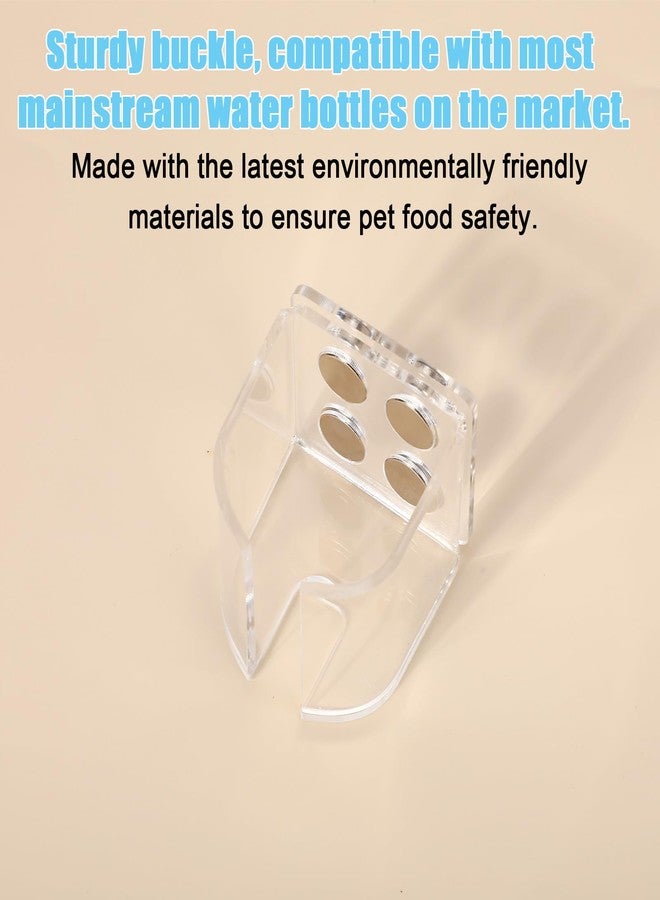 Sinbana Hamster Water Bottles Holder with Magnetic, Anti-Fall & Adjustable Height Freestanding Stand Fits up to 2in/5cm Diameter Dispenser for Gerbil Mouse Rat Degus Guinea Pig Small Pets (Holder Only) - Image 2